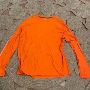 Saucony running long sleeve mens XXL orange neon